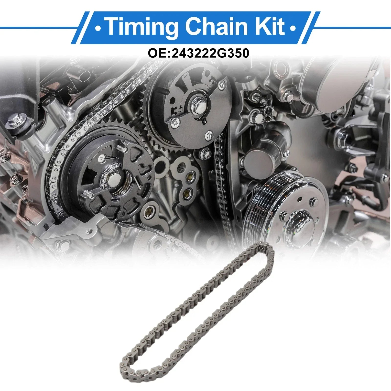 Timing Chain Kit for Hyundai Santa Fe 2013-2015 (2 x Chains, Gears, Guides)