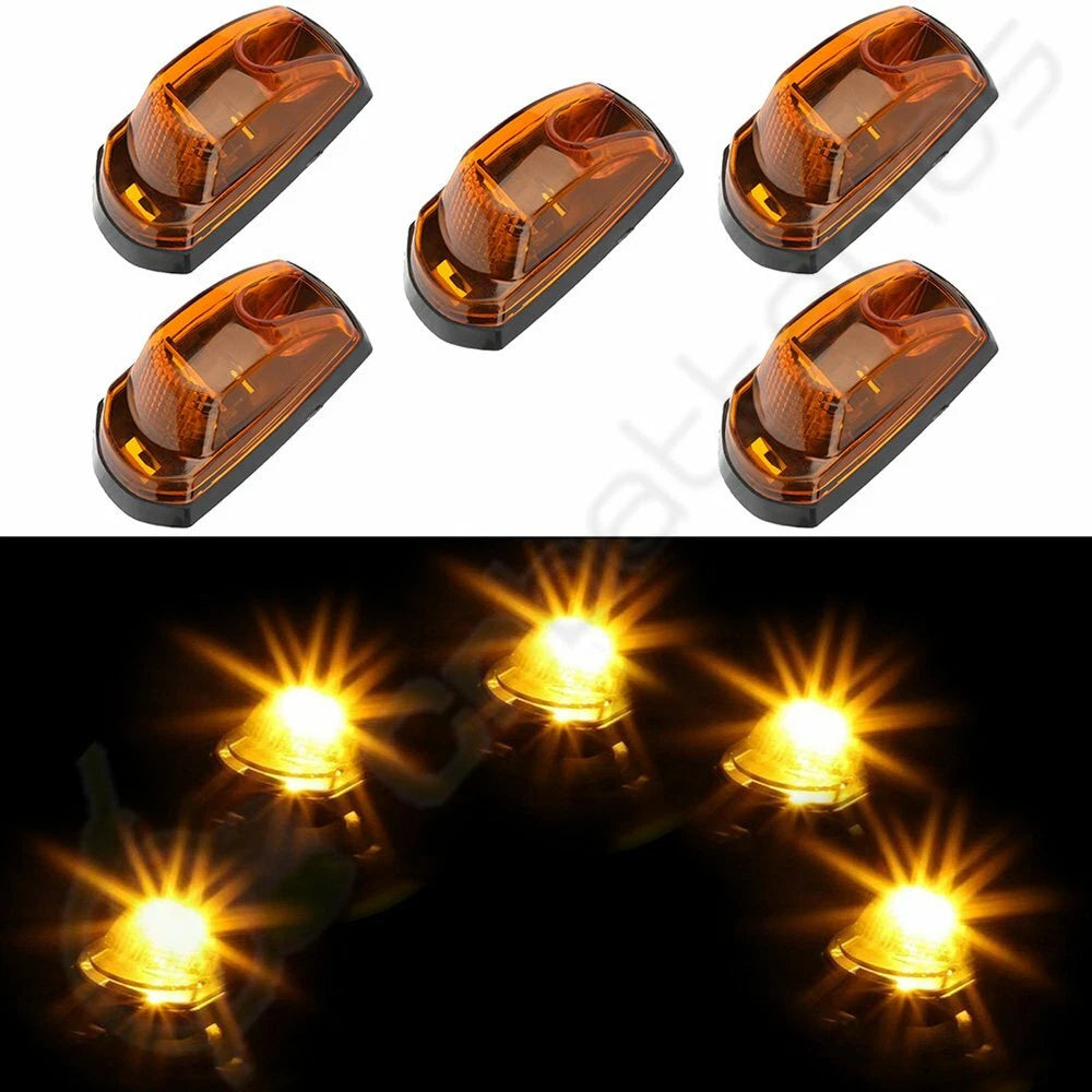 5X Yellow LED Top Roof Running Light for Ford F250 F350 (2017–2019)