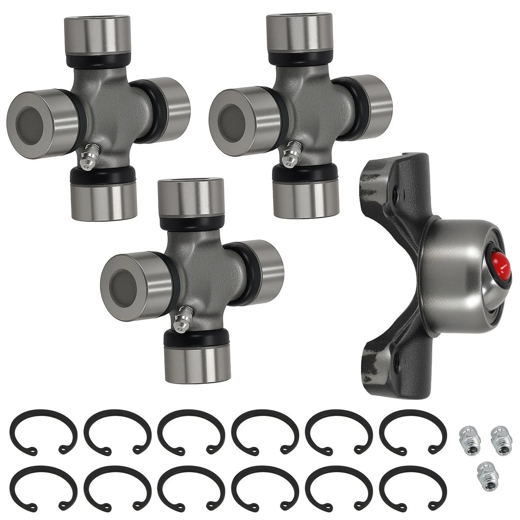 Universal Joints + Socket Yoke for Jeep Wrangler Cherokee XJ TJ (1994–2006) 211355X