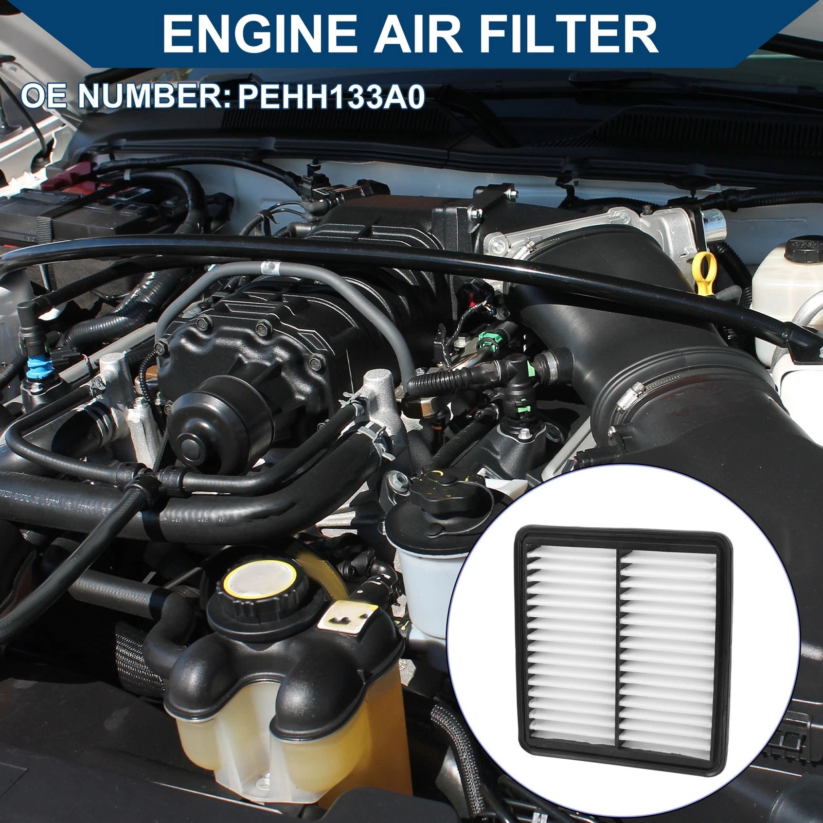 Car Engine Air Filter No.PEHH133A0 for Mazda CX-3 (2016–2021)