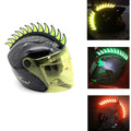 Rubber Helmet Mohawk Spikes for Dirtbike + 3M Reflective Strip