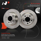 Rear Disc Brake Rotors & Ceramic Pads for BMW 320i 328i (2013–2018)