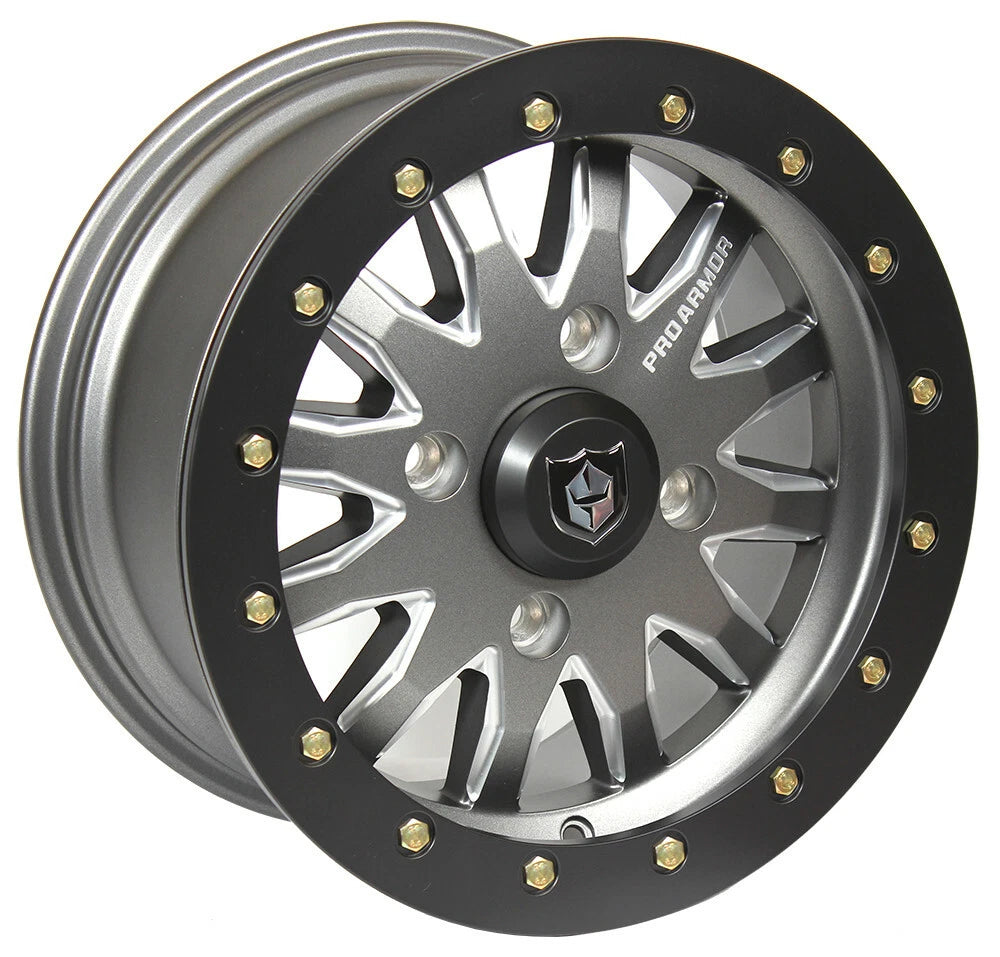Pro Armor Halo Milled Beadlock Wheel Rim for UTV (15x7, 38mm, 4/136, 4/137)