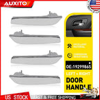 Set of 4 Silver Inner Door Handles for GMC Sierra 2500 HD 3500 HD (2014)