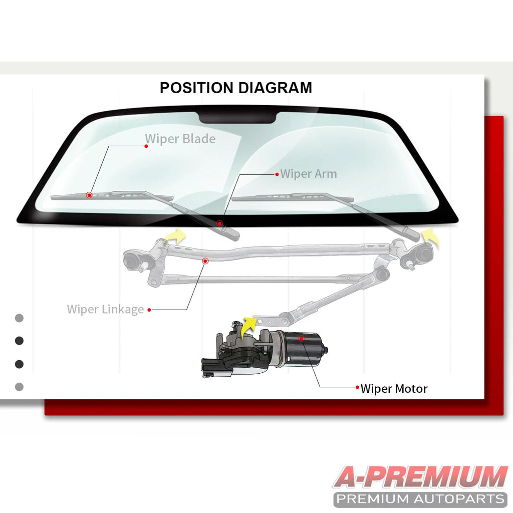 Rear Windshield Wiper Motor for Jeep XJ Cherokee (1997-2001)