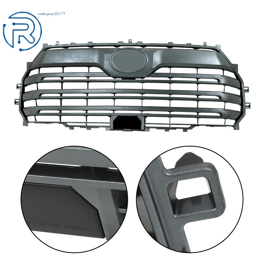 Front Bumper Upper Grille for Toyota Tundra (2022–2024) Dark Gray