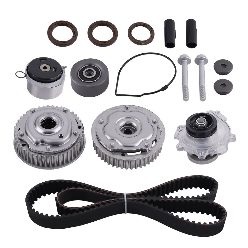 Timing Belt Kit with Water Pump and VVT Gears for Chevy Aveo Sonic Cruze (2004–2019)