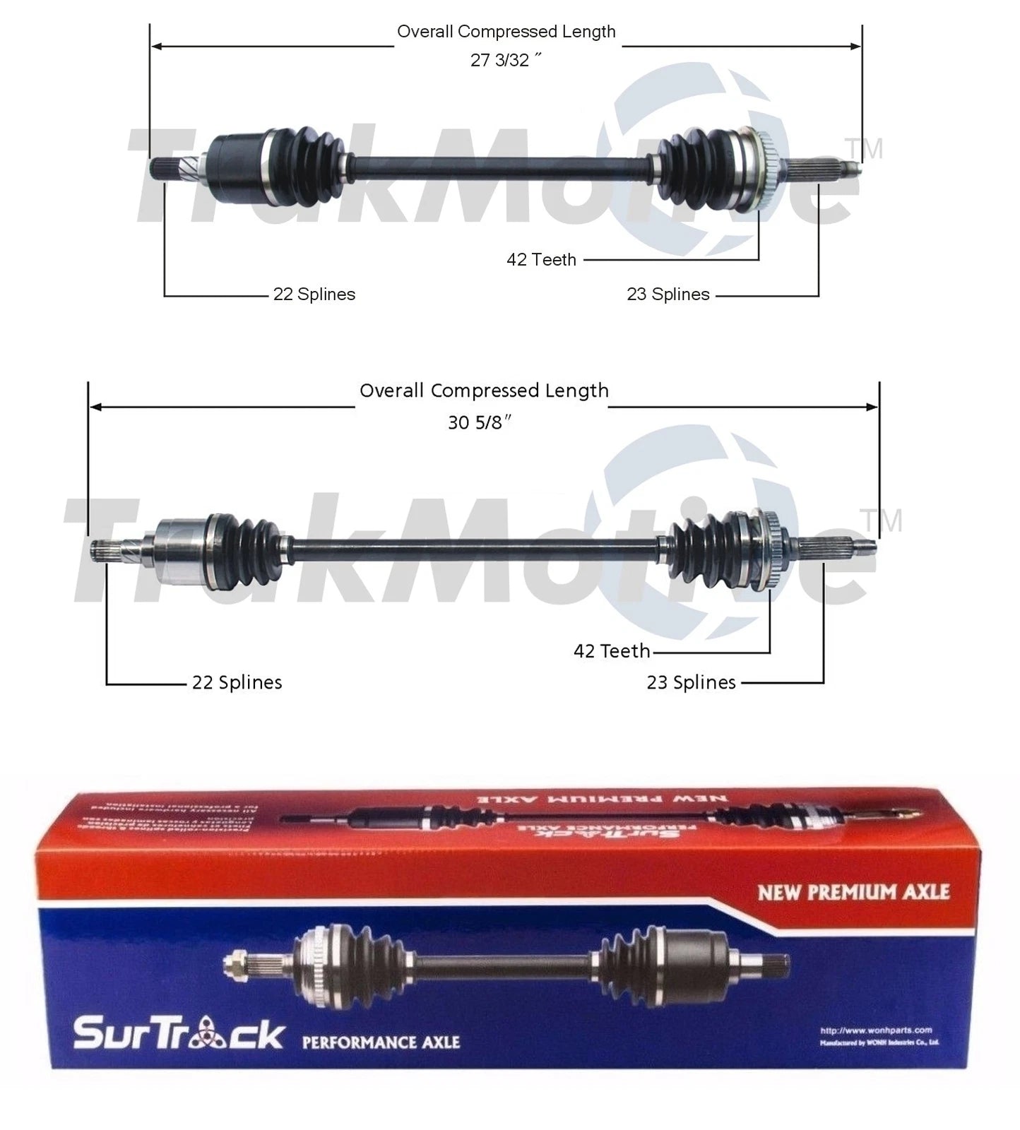 Set of 2 Front CV Axle Shafts for Chevrolet Geo Metro (1992–2001)