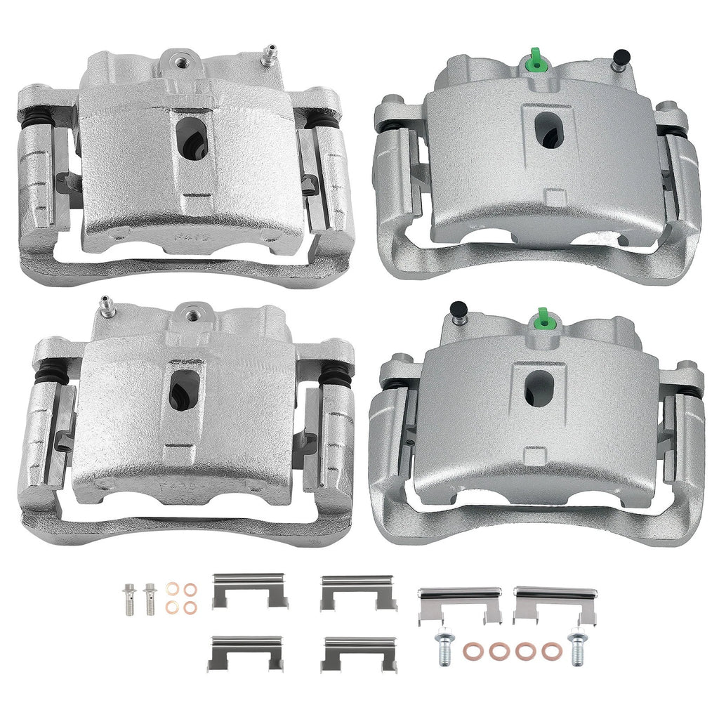 Front Rear Disc Brake Calipers with Bracket for Chevrolet Silverado 1500 HD (2001–2007)