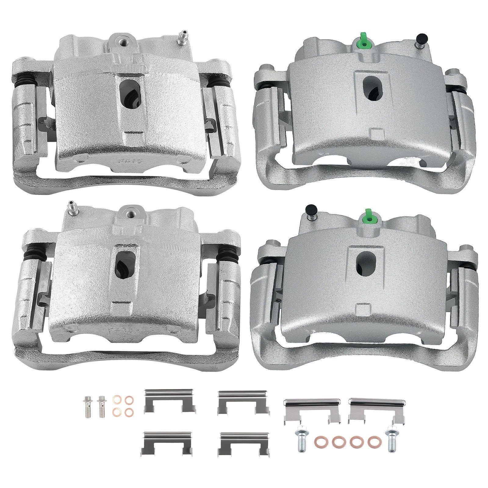 Front Rear Disc Brake Calipers with Bracket for Chevrolet Silverado 1500 HD (2001–2007)