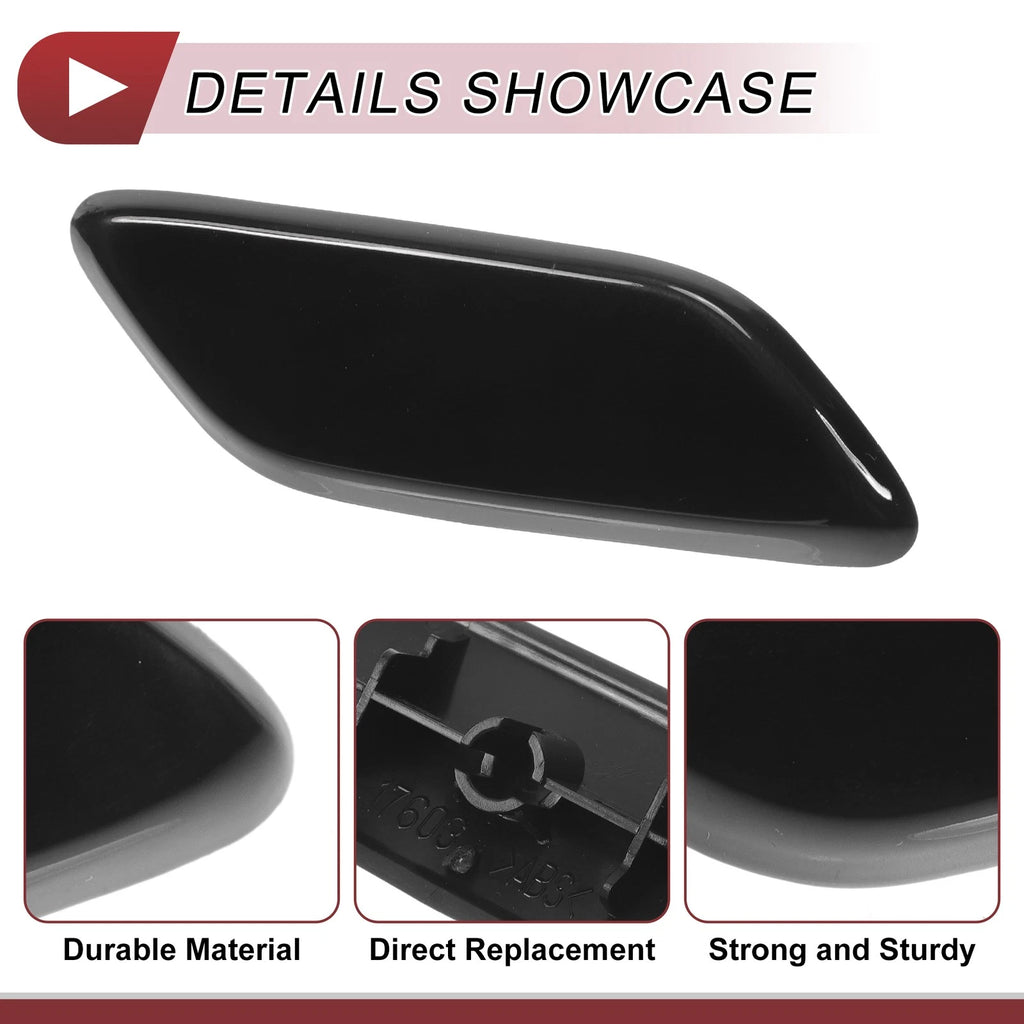 Front Right Washer Nozzle Cover Cap for Honda CR-V (2007–2011) Black