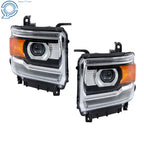 HID w/ LED DRL Headlight Set for GMC Sierra 2500HD/3500HD (2016–2019)