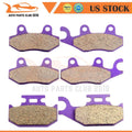 Front & Rear Carbon Fiber Brake Pads for Yamaha Rhino 660 (2004–2007)