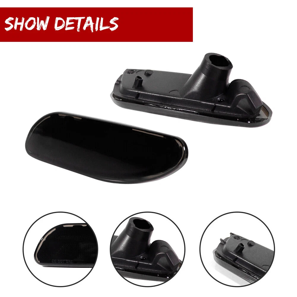 Euro Smoked Side Marker Housings for Mercedes Benz W203 C-Class