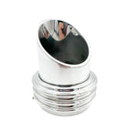 Carburetor Velocity Stack Polished Aluminum 2 Barrel for Universal Fit (—)