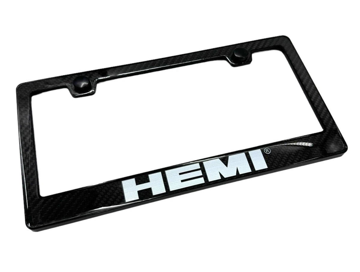 ABS License Plate Frame Real Carbon Fiber for Dodge Charger (2015–2021)