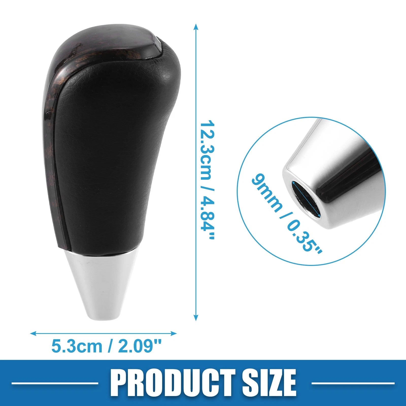 Gear Shift Knob for Toyota Land Cruiser (2016–2021) Gold Tone Black