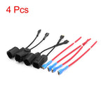 4 Pcs Car Horn Speaker Adapter Wiring Harness for Honda