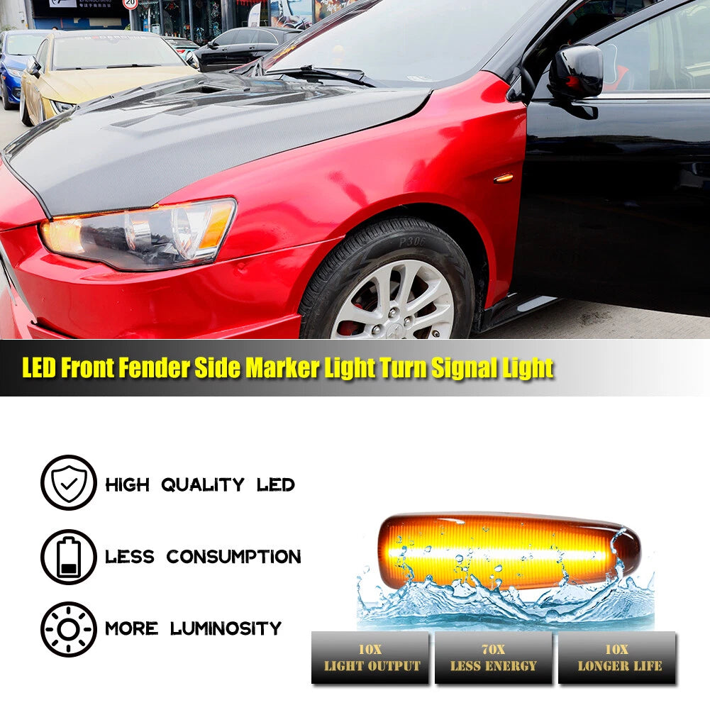 Sequential LED Side Marker Turn Signal Light for Lancer Evo X