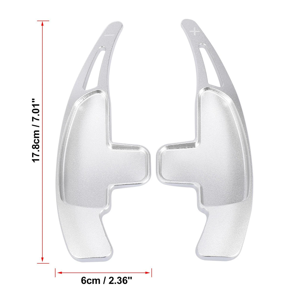 Pair Silver Tone Steering Wheel Shift Paddle for Mercedes Benz AMG A45 (2014)