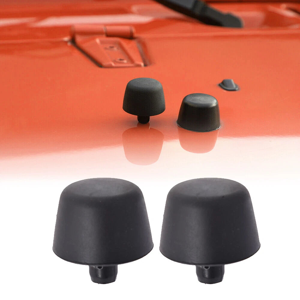 2X Hood Rubber Stoppers for Jeep Wrangler (2007–2018)