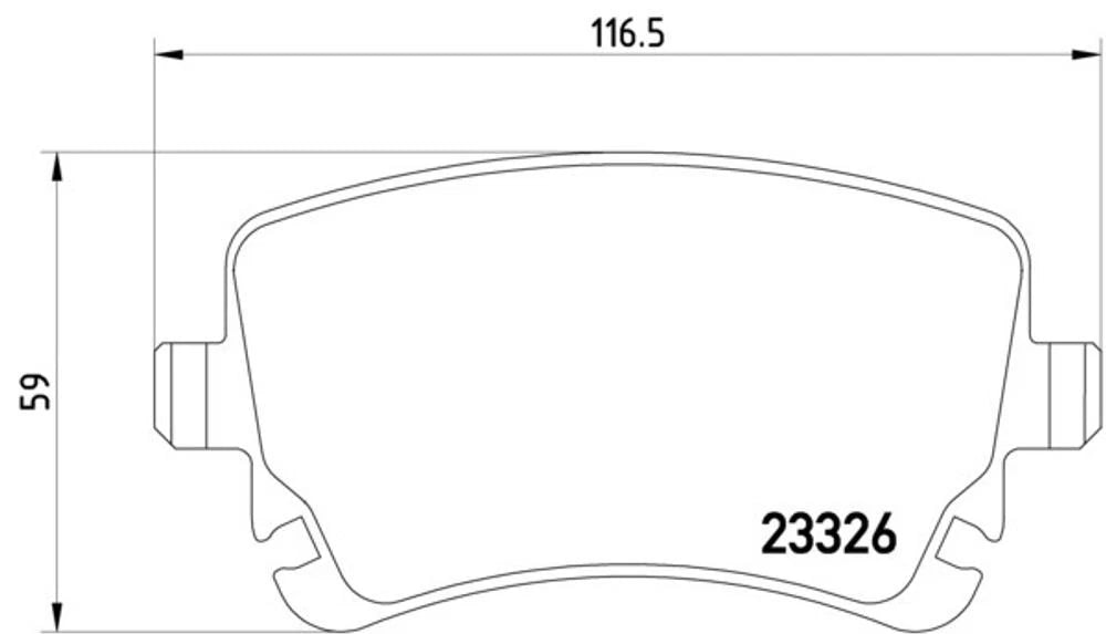 Set of 4 Hella Pagid Rear Disc Brake Pads for Audi A8 Quattro, S4, S6, RS4 (1994–2003)