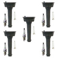 NGK 5 G-Power Platinum Spark Plugs & Denso Coil Boots Kit for Volvo C70 S60 V70 XC70 (1998–2010)