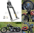 2X Over Black and Chrome Springer for Harley Big Twin