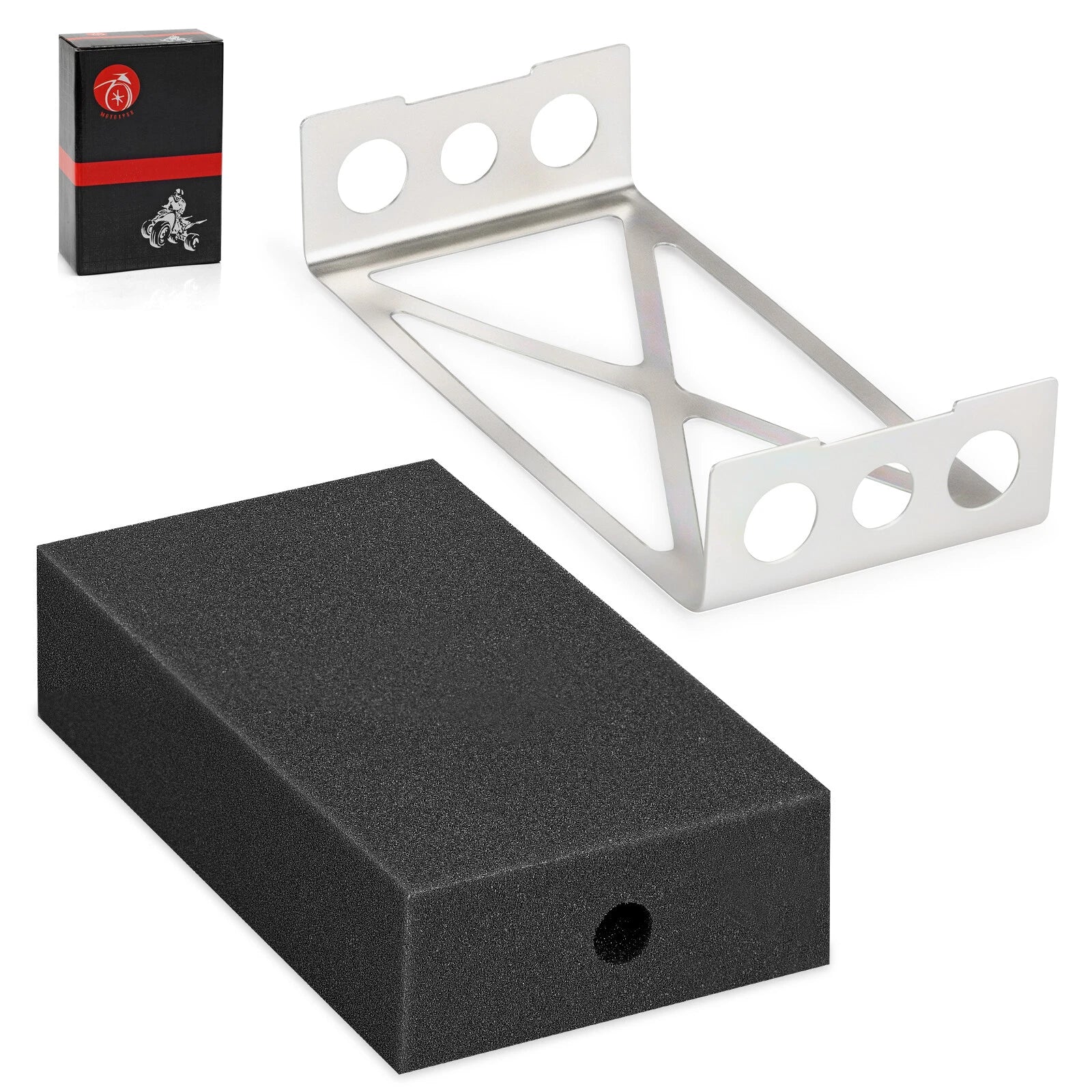 Air Filter Cleaner Element & Mount Plate for Honda CT70 (1991–1994) TRX70 (1986–1987)