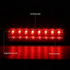 LED Third Brake Light for Toyota Tacoma (1995–2015) - Smoked Lens