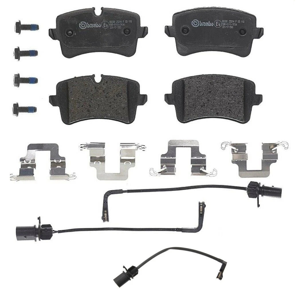 Rear Brake Pad Set & Wear Sensor for Audi A6 Quattro (2012–2018)