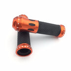 7/8" Dark Orange Non-Slip Rubber Handlebar Grip for Kawasaki Ninja ZX12 Versys KLX (2000–2023)