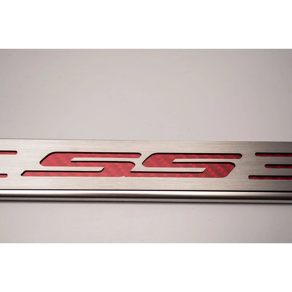 Stainless Steel Plate Frame with Black Brushed SS Inlay for 2010–2013 Chevy Camaro
