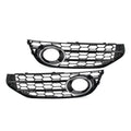 Front Bumper Honeycomb Fog Light Grille Cover for Audi A4 Allroad (2010–2016) Chrome