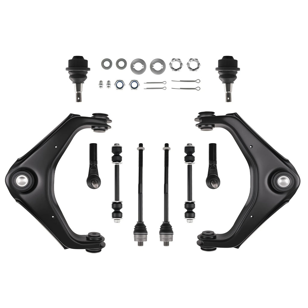 10x Front Upper Control Arms Tie Rod for Chevy Silverado Sierra HD (2011–2019)