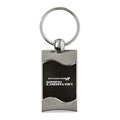 Black Rectangular Wave Keychain - Officially Licensed for Dodge Grand Caravan