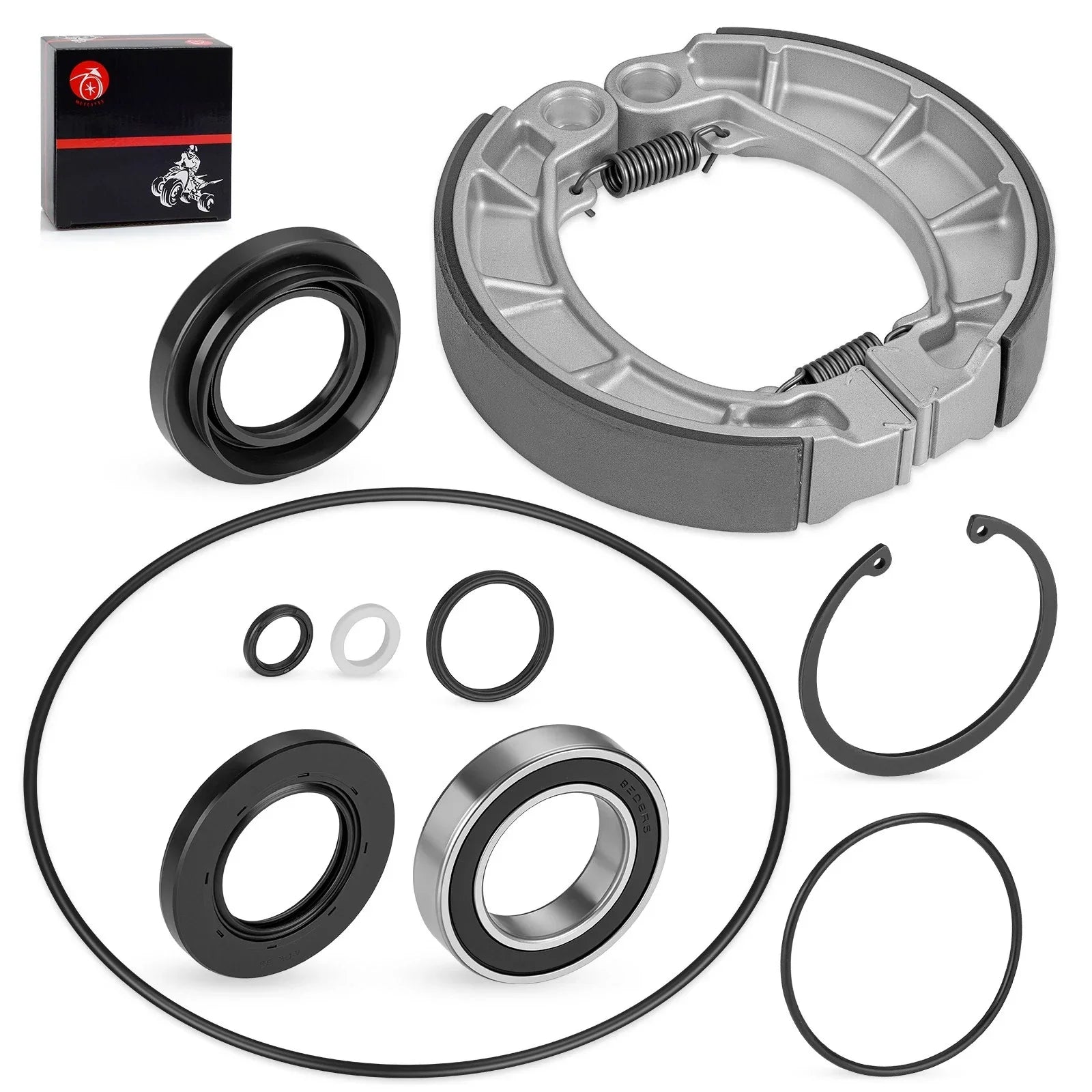 Rear Brake Drum Bearing Seals & Shoes Kit for Honda Rancher 420 (2007-2013)