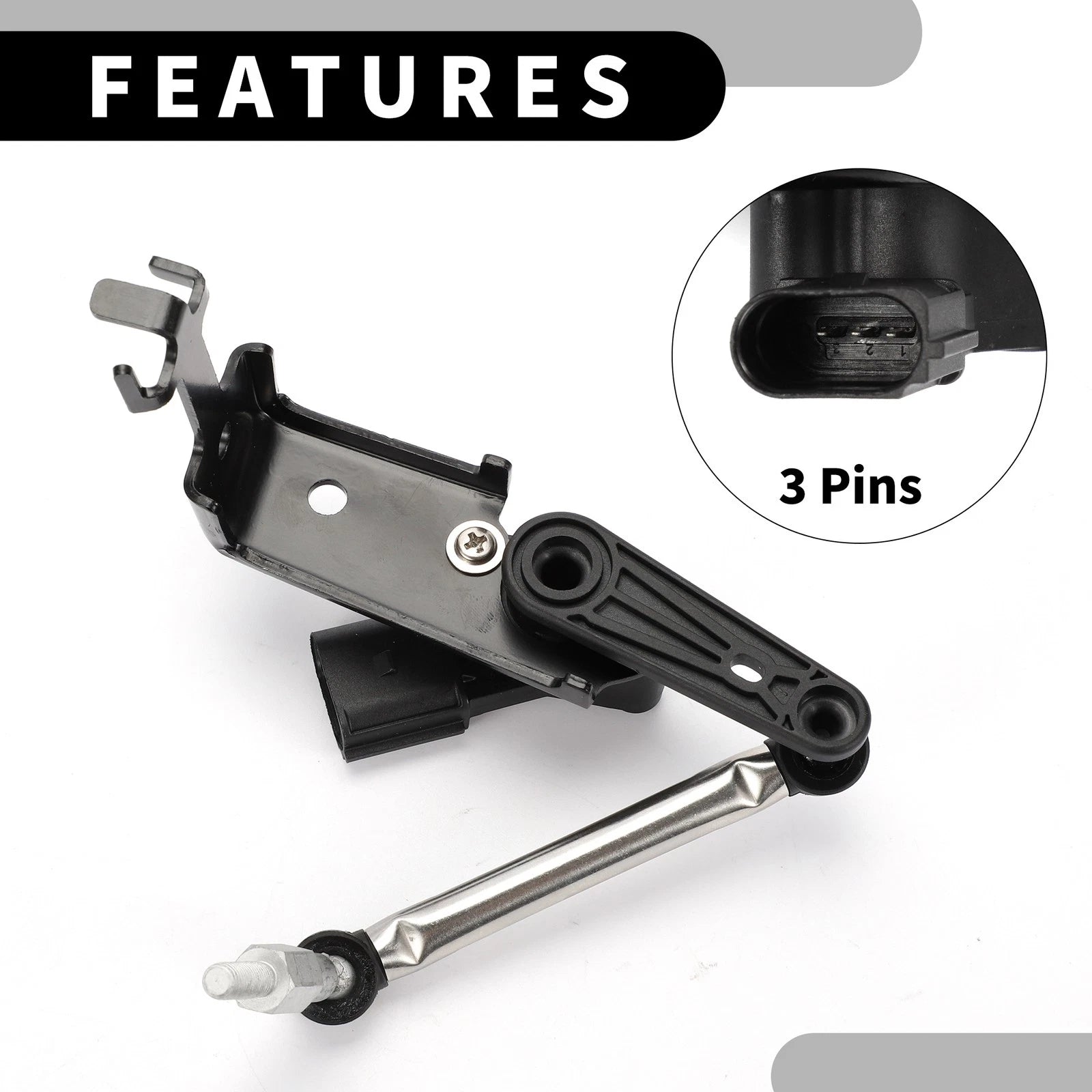 Front Left Air Suspension Ride Height Level Sensor No. 4N0941285C for Audi S8 (2013–2019)