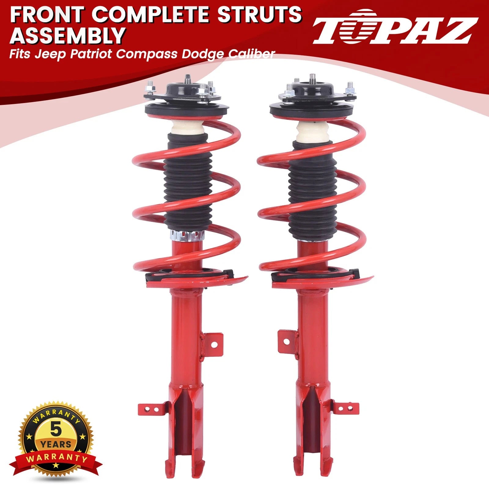 Front Struts Shock Absorbers for Jeep Patriot Compass Dodge Caliber (2007–2017)
