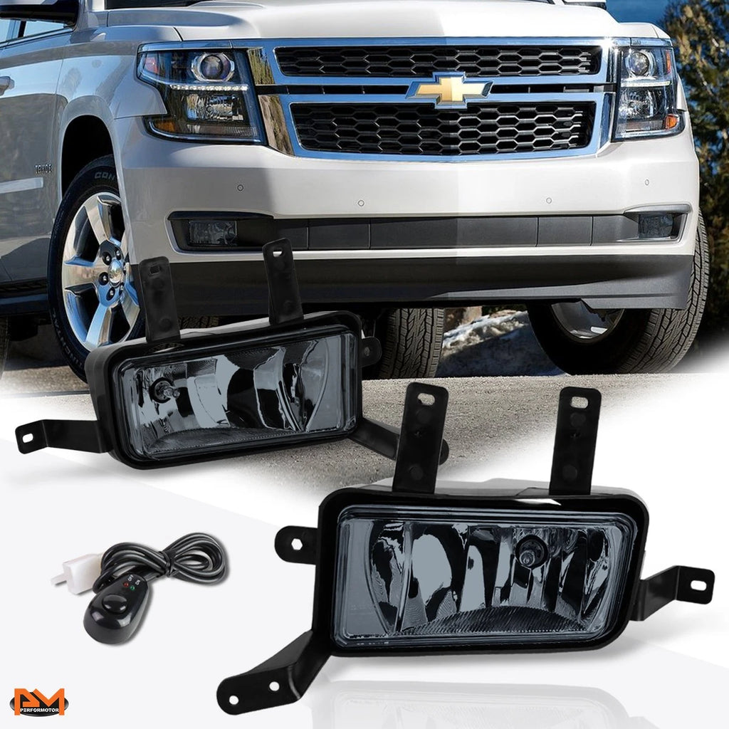 Set of 2 Smoked Lens Fog Lights for Chevy Suburban/Tahoe (2015–2020)