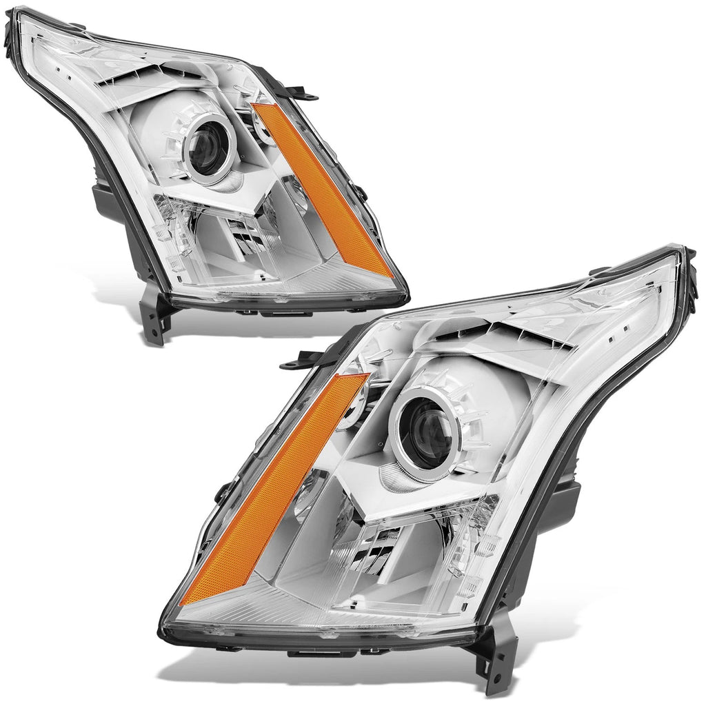 Chrome Housing Amber Corner Projector Headlights for Cadillac SRX (2010–2016)
