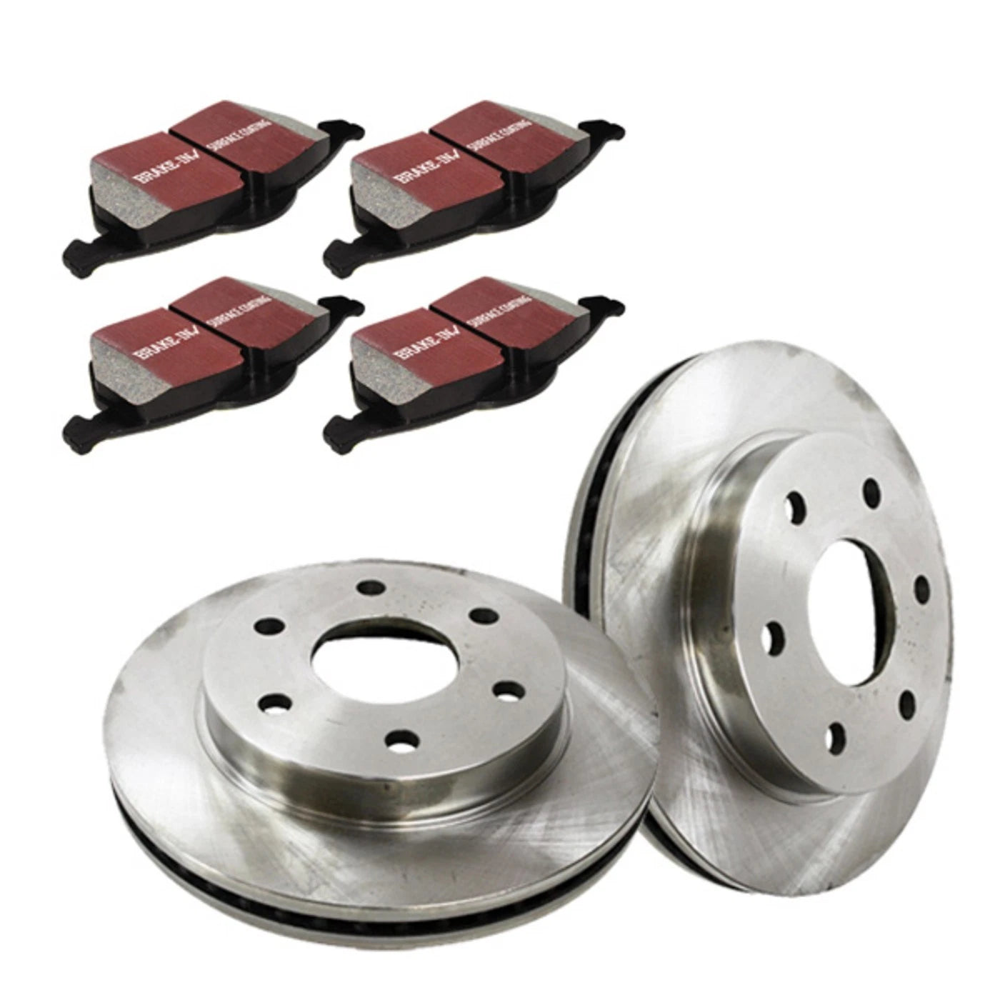 Set of 2 Brake Disc and Pad Kits for Toyota Tacoma (2005–2018)