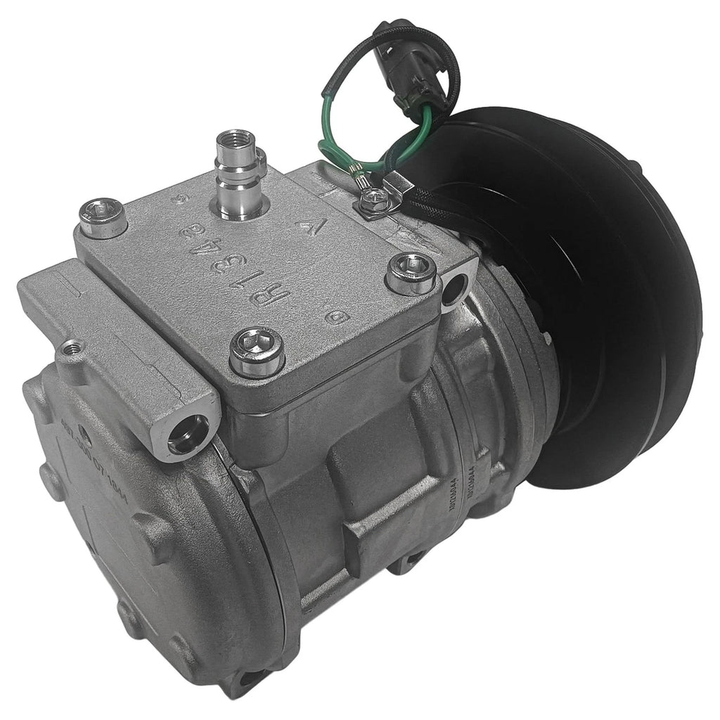 A/C Compressor with Single Groove & Clutch for John Deere Excavator