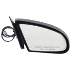 Power Mirror for Ford Thunderbird (1989–1997) Right Textured Black Manual Folding