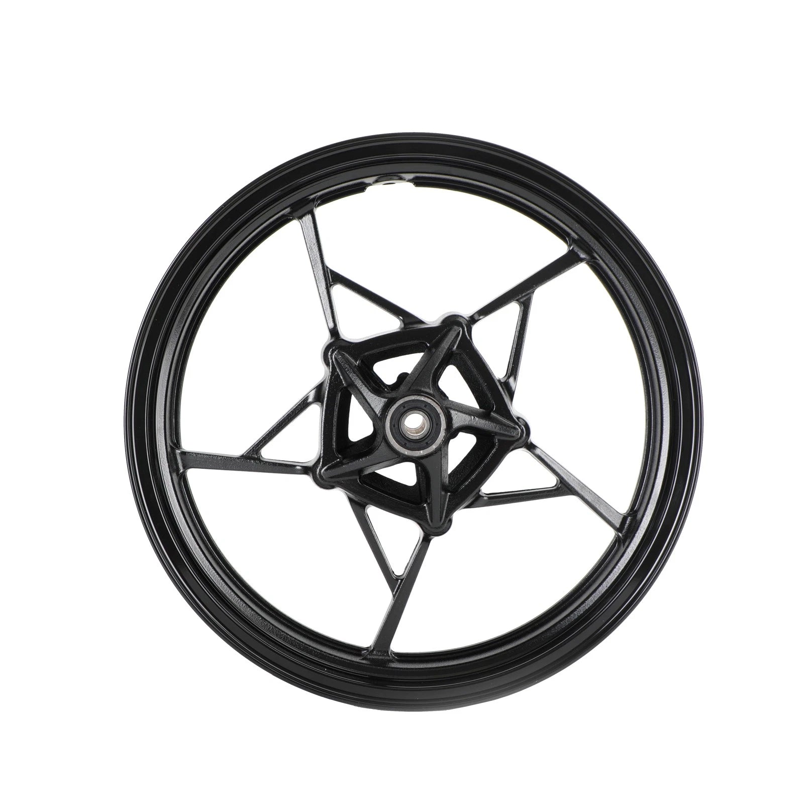 Glossy Black Front Wheel Rim for Kawasaki Z400 Ninja 400 (2018–2023)