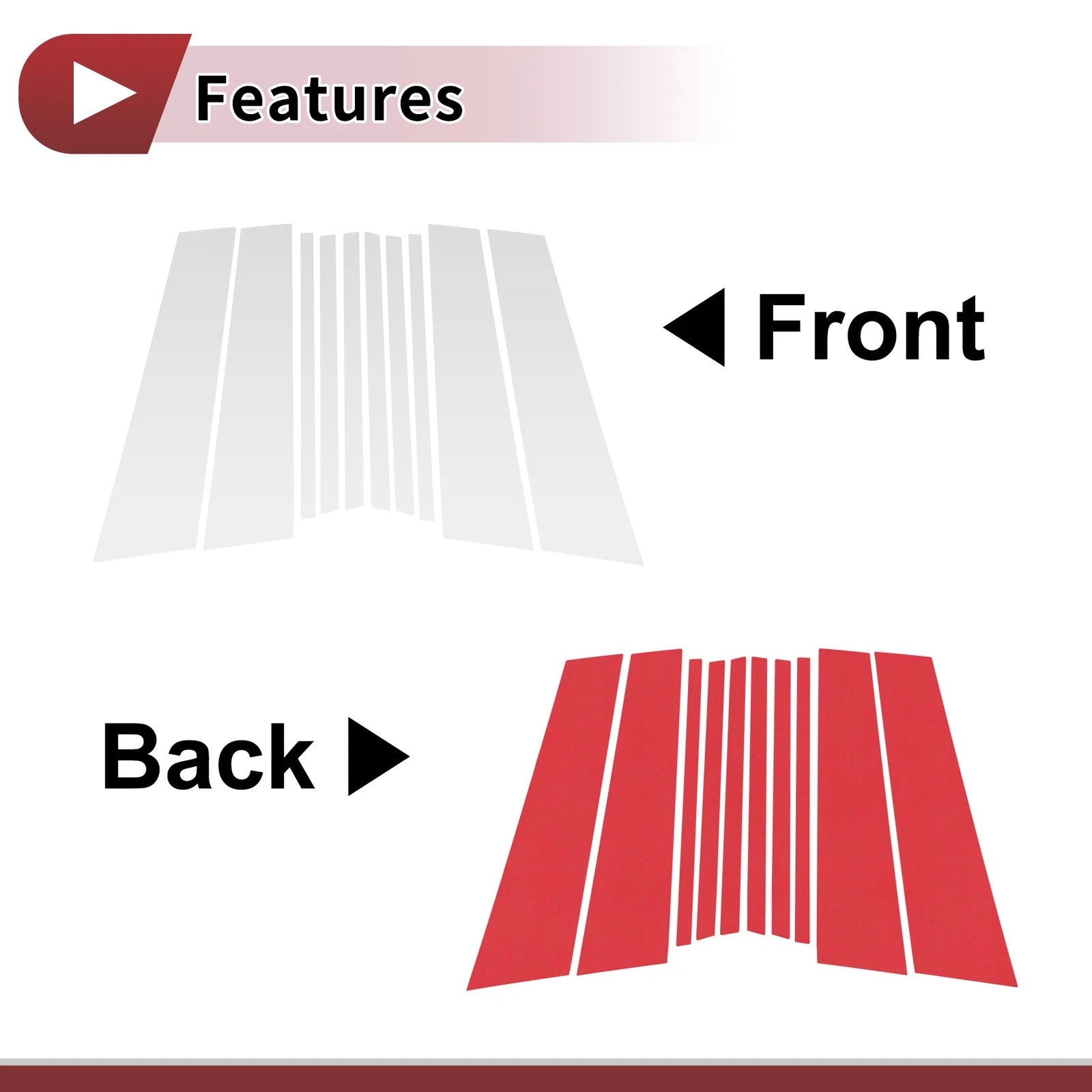 Door Pillar Window Trim for Volkswagen Tiguan (2018–2022)