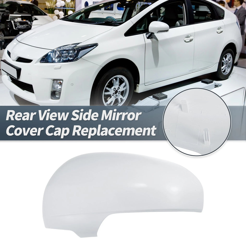 Left Side Rearview Mirror Cover Cap White for Toyota Prius (2010–2012)