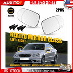 Set of 2 Heated Mirror Glass for Mercedes CLK500 CLK55 AMG (2003–2009)