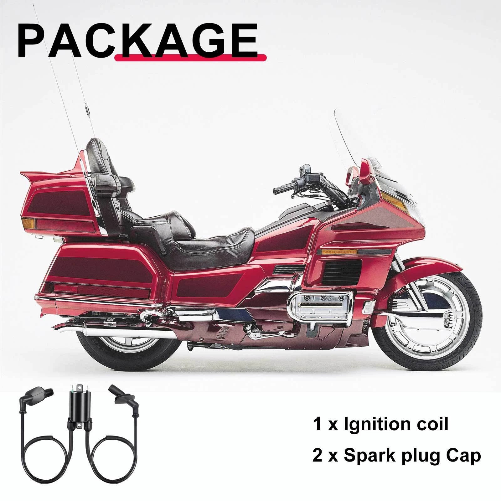 Ignition Coil Spark Plug Cap for Honda GL1500 Gold Wing 1988-2003