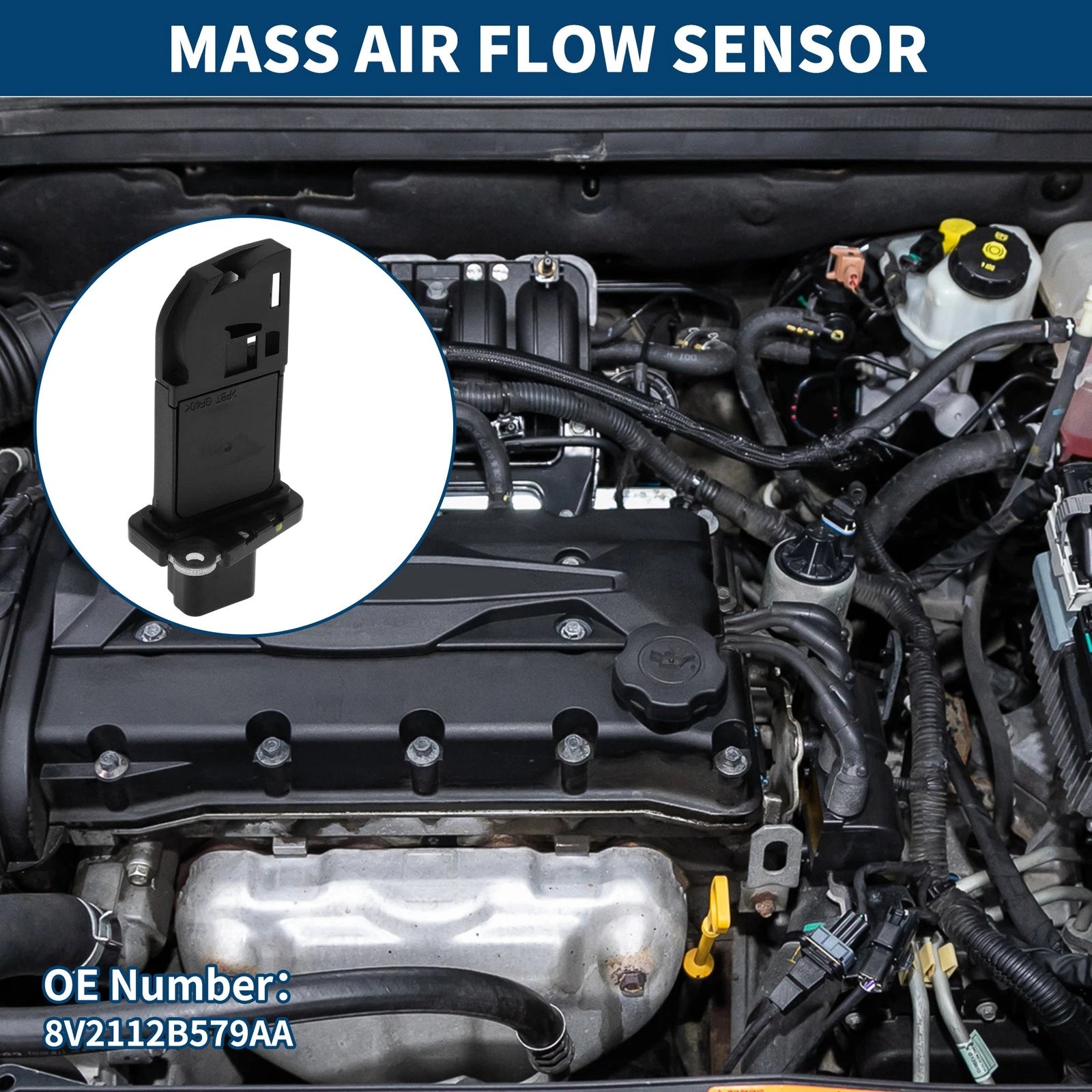Mass Air Flow Sensor Meter No. 8V2112B579AA for Ford Transit (2009–2013)